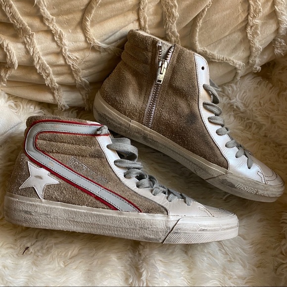 Golden goose slide high tops leather/suede - Picture 7 of 16